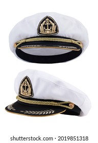 Marine Cap In Two Angles On A White Background