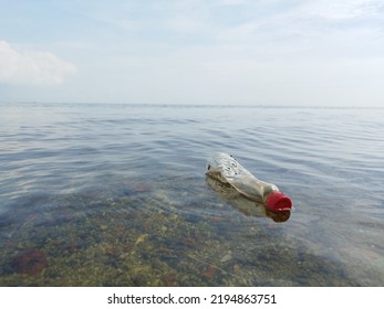 Marine Debris Floating On The Sea