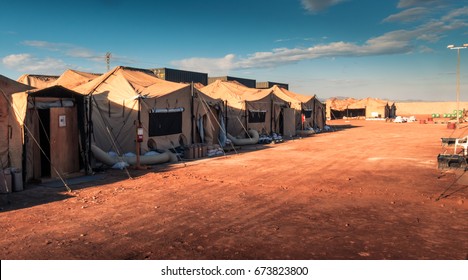 Marine military camp, nobody, anywhere in the world - Powered by Shutterstock