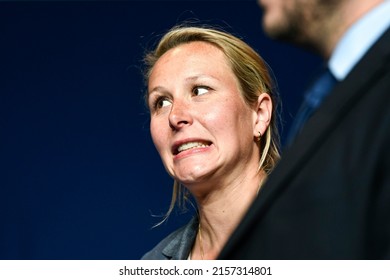 Marion Marechal (Le Pen) During The Training Day For The Candidates Of Eric Zemmour's Party Reconquete! For The Legislative Elections In Salle Wagram, Paris, France On May 7, 2022.