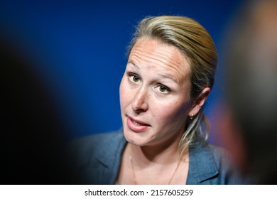 Marion Marechal (Le Pen) During The Training Day For The Candidates Of Eric Zemmour's Party Reconquete! For The Legislative Elections In Salle Wagram, Paris, France On May 7, 2022.