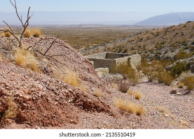 Mariscal Mine Building With Big Bend Landscape Background