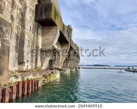 Maritime old base of Lorient, France