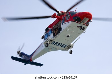 Maritime rescue helicopter.