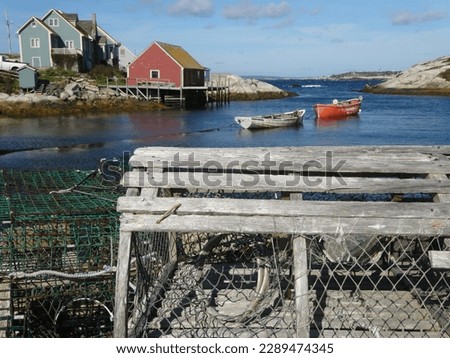 Maritime scene at Peggy's Cove, Nova Scotia, Canada