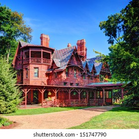 Mark Twain House In Hartford, Connecticut.