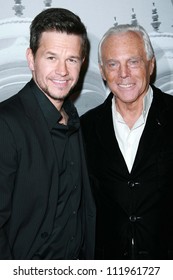 Mark Wahlberg And Giorgio Armani At The Giorgio Armani Prive Show To Celebrate The Oscars. Green Acres, Los Angeles, CA. 02-24-07