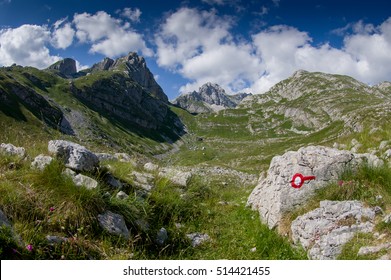  Marked Hiking Trail In The Mountains - The Durmitor, Dinaric Alps, Montenegro