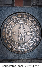 Marker For The Boston Freedom Trail In Boston Massachusetts