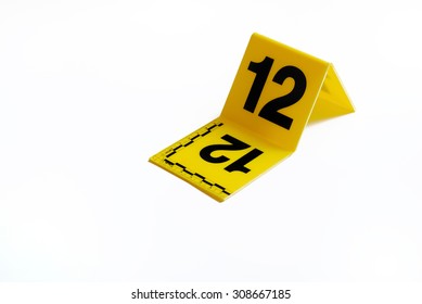 Marker Crime Scene Number 14 Stock Photo (Edit Now) 308667164