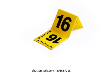 Marker Crime Scene Number 16 Stock Photo 308667218 | Shutterstock