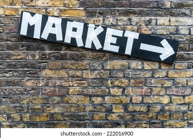 Market At Brick Lane In East London, UK