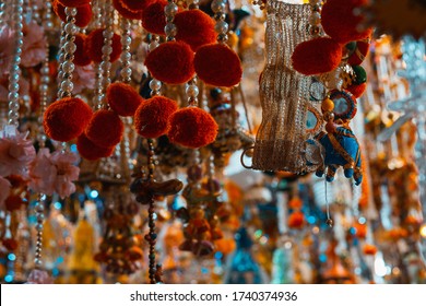 Market During Diwali, Divali, Deepavali Festival Of Lights 