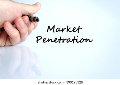 Market Penetration Text Concept Isolated Over White Background