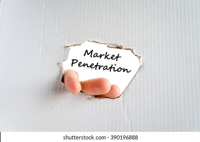 Market Penetration Text Concept Isolated Over White Background