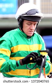 MARKET RASEN RACECOURSE, LINCOLNSHIRE, UK : 3 APRIL 2019 : Top Irish Jockey Barry Geraghty At Market Rasen Races