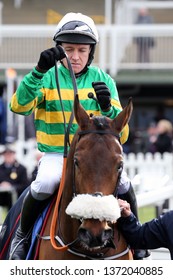 MARKET RASEN RACECOURSE, LINCOLNSHIRE, UK : 3 APRIL 2019 : Top Irish Jockey Barry Geraghty At Market Rasen Races