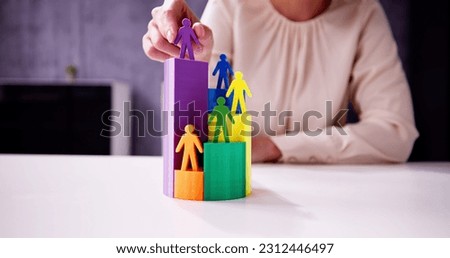 Market Segment Statistic 3D Chart And Customer Analysis Strategy