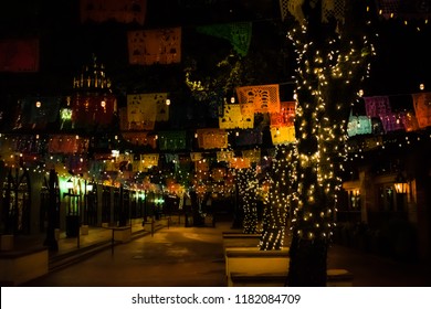 Market Square At Night In San Antonio 