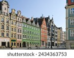 Market Square in the Old Town of Wroclaw in Spring, Poland