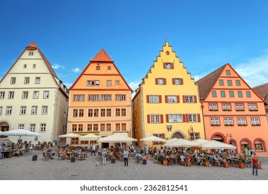 Market Square in Rothenburg ob der Tauber, Bavaria, Germany