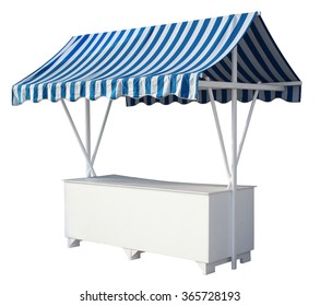 Market Stall With Awning