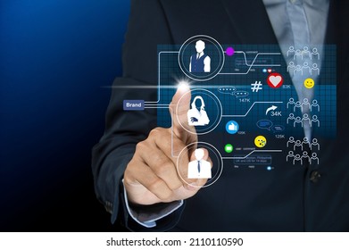 marketer use key opinion leader strategy to reach customers - Shutterstock ID 2110110590