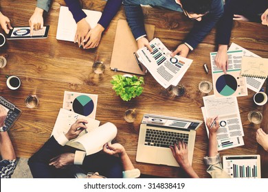 Marketing Analysis Accounting Team Business Meeting Concept - Shutterstock ID 314838419