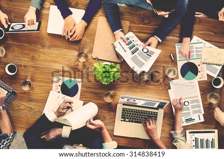 Marketing Analysis Accounting Team Business Meeting Concept