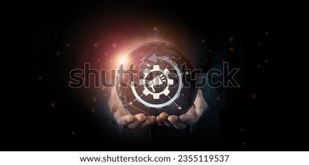 Marketing automation concept. Using data science to drive marketing automation. Develop a data driven. Process of extracting insights from data and using those insights to inform business decisions. 