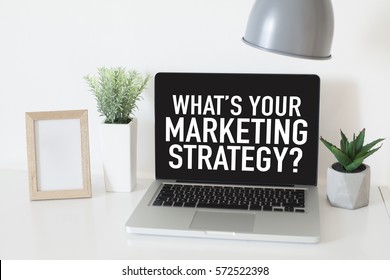 Marketing strategy business concept