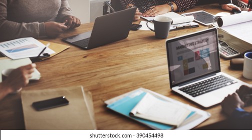Marketing Team Meeting Brainstorming Research Concept - Shutterstock ID 390454498