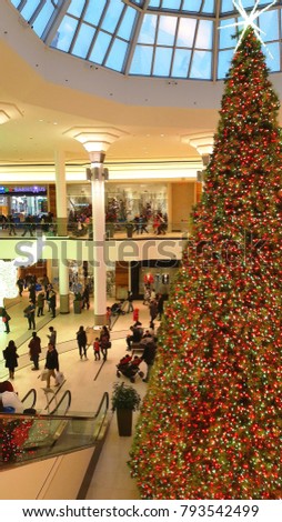 markham canada december 23 2017 christmas decoration at the markville mall in - Commercial Christmas Decorations Canada markham canada december 23 2017 christmas decoration at the markville mall in - Commercial Christmas Decorations Canada