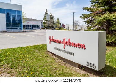 Markham, Ontario, Canada - May 21, 2018: Johnson & Johnson Medical Products Company In Markham, Ontario, A Division Of  Johnson & Johnson Inc. 