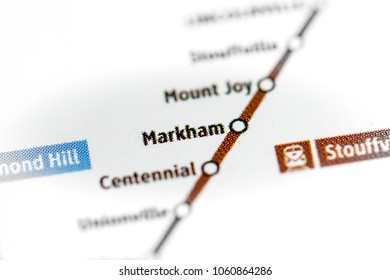 Markham Station. Toronto Metro Map.