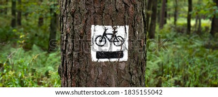 marking of the bicykle path