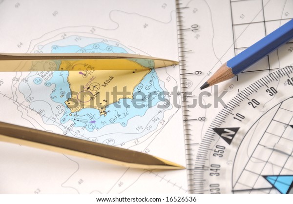 Marking Points On Map Stock Photo (Edit Now) 16526536