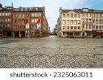 Marktplatz in the old city of Dusseldorf, Germany