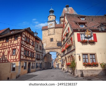 Markus Tower in Rothenburg ob der Tauber, Bavaria, Germany - Powered by Shutterstock