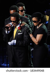 Marlon Jackson, Janet Jackson In Attendance For Michael Jackson Public Memorial Service - Inside, Staples Center, Los Angeles, CA July 7, 2009 