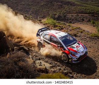 Marmaris, Turkey - 09/15/2018: Jari-Matti Latvala And Miikka Anttila At Rally Turkey