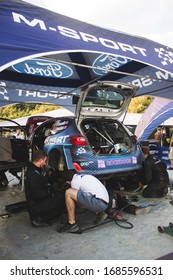 MARMARIS, TURKEY-September 2019: Ford Fiesta WRC In Marmaris WRC 