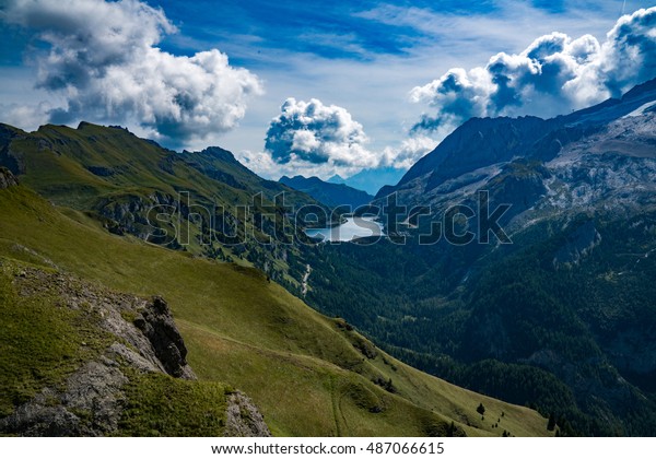 Marmolada Mountain Massif Punta Penia Gran Stock Photo Edit Now 487066615