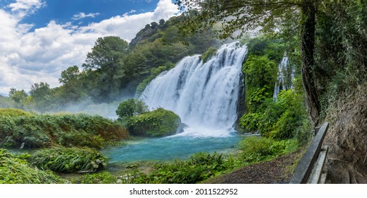 Marmore falls, Cascata delle Marmore, in Umbria region, Italy