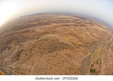 Maroc Marrakech Desert Aerial View From Baloon