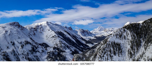 Maroon Bells, Aspen, Colorado In The Winter