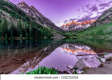 Maroon Bells At Sunrise