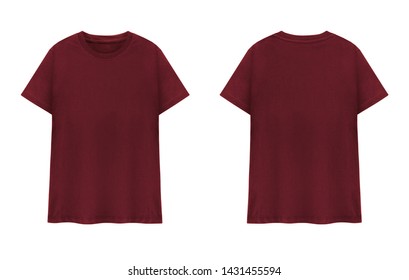T Shirt Template Maroon Images, Stock Photos & Vectors ...