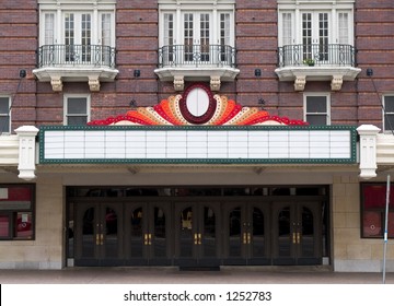 The Marque Of An Old Theater.