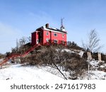 Marquette Harbor Lighthouse Lake Superior Michigan